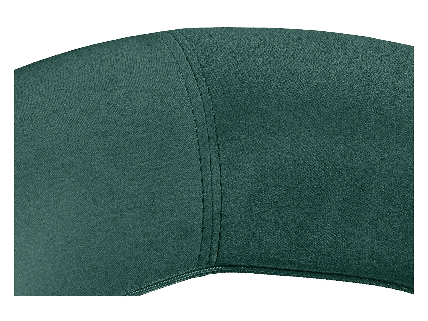 Tabouret de bar - Velours & Blanc - Vert - Olinda