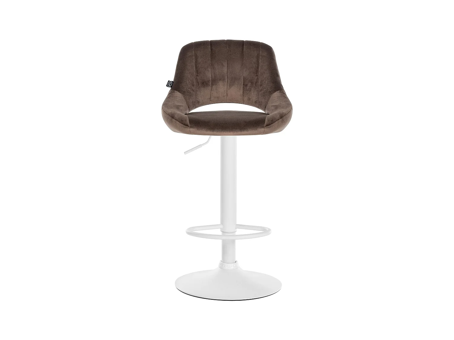 Lot de 2  Tabouret de bar - Velours - Marron - Milet