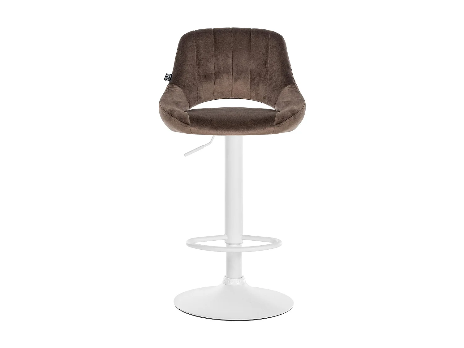 Lot de 2  Tabouret de bar - Velours - Marron - Milet