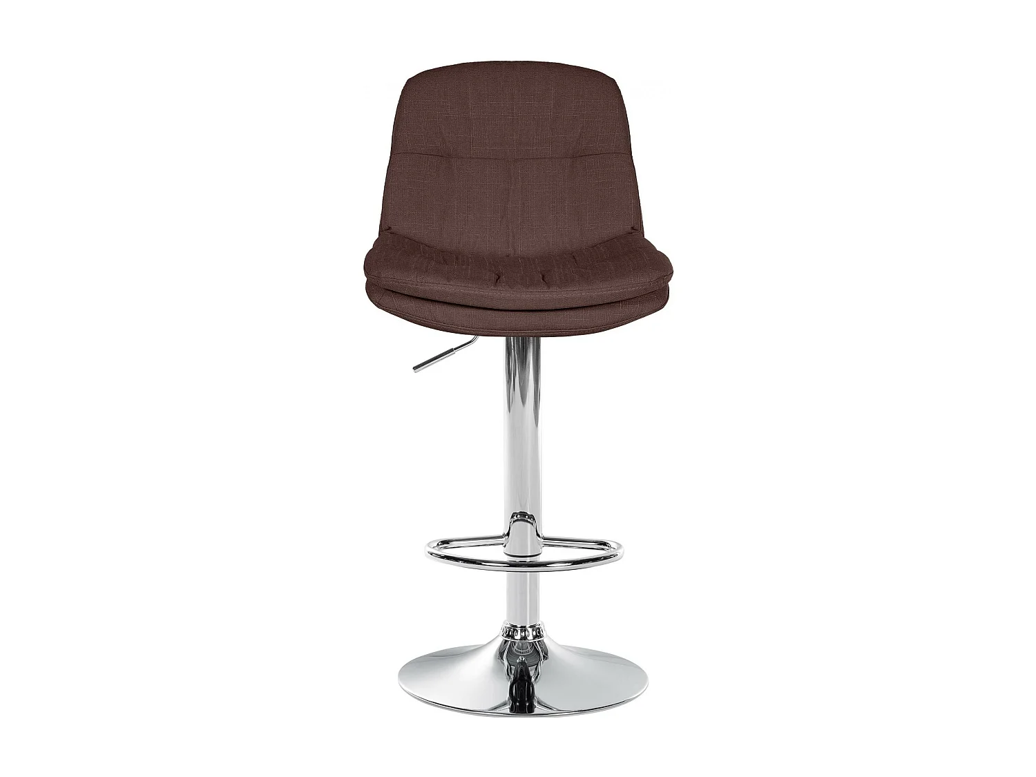Tabouret de bar - Tissu - Marron - Laurel
