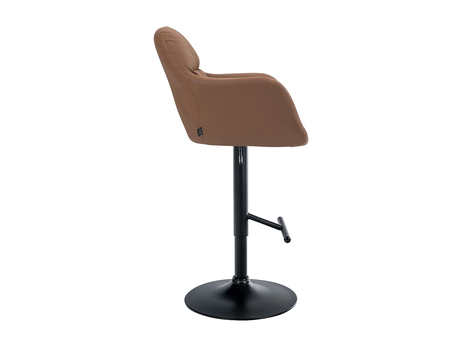 Tabouret de bar - Similicuir - Marron clair - Natoma