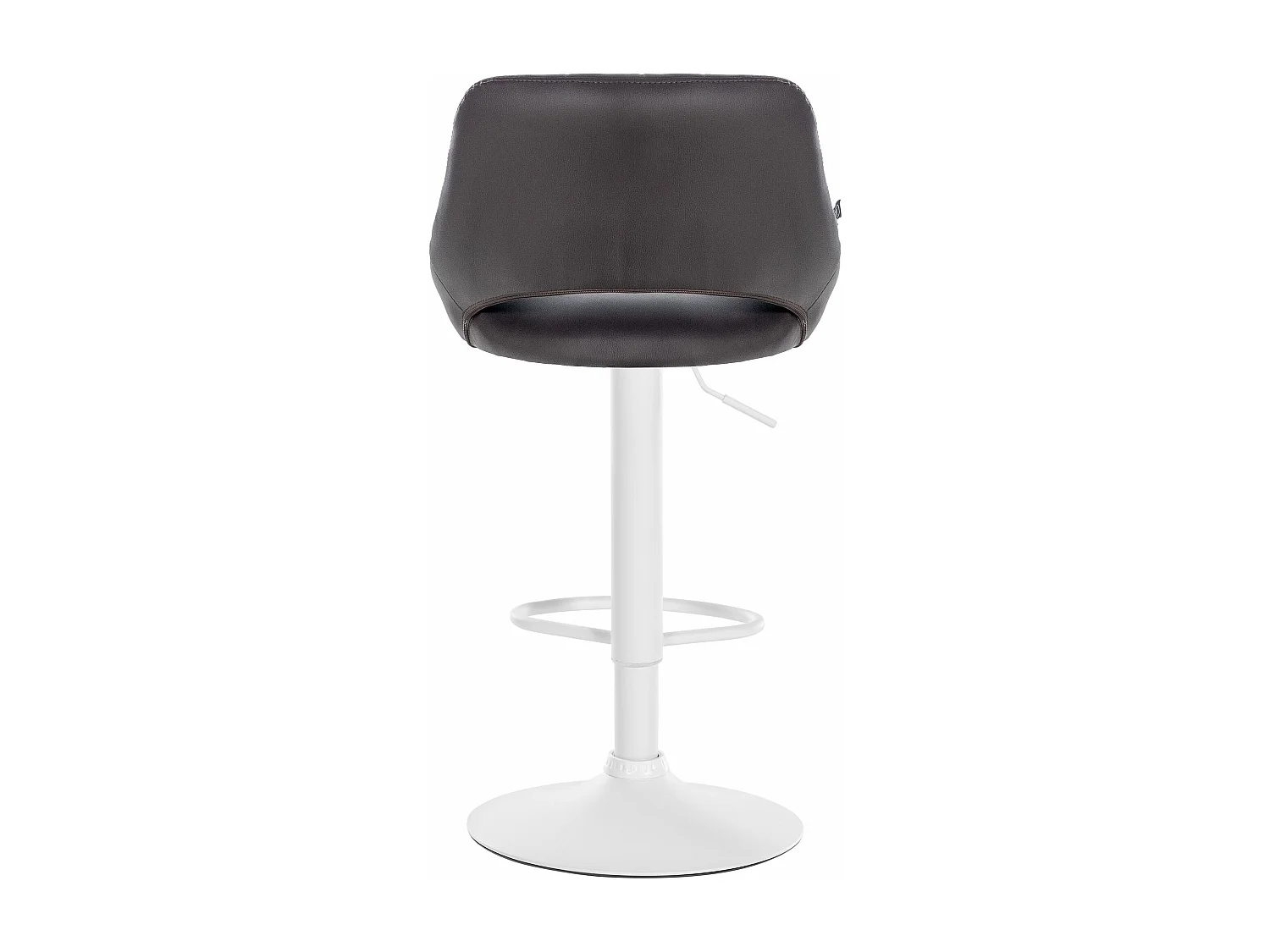 Lot de 2  Tabouret de bar - Similicuir - Marron - Milet