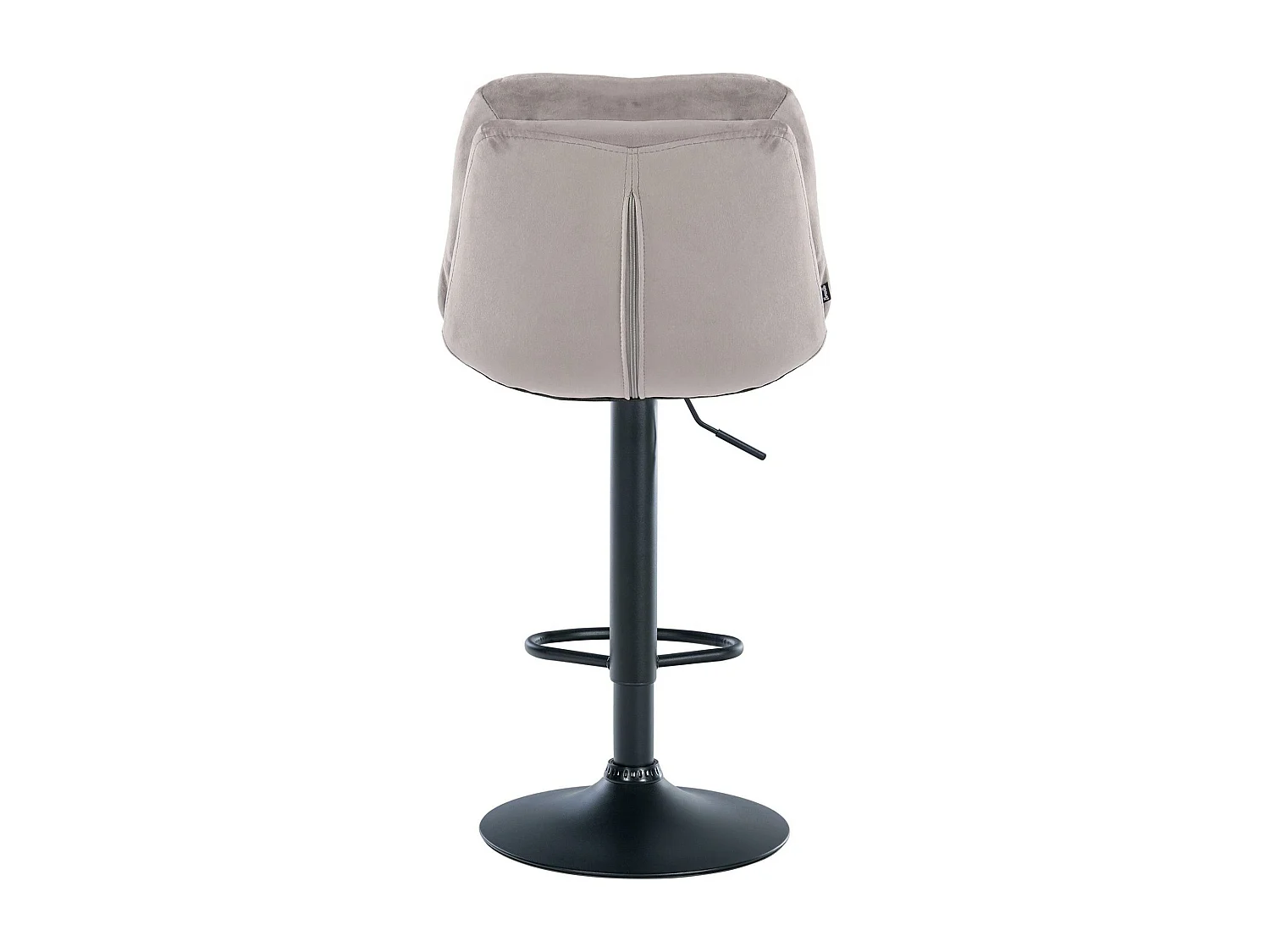 Tabouret de bar - Velours - Gris - Laurel