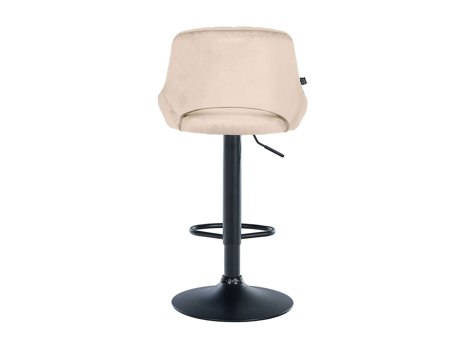 Tabouret de bar - Velours & Noir - Crème - Milet