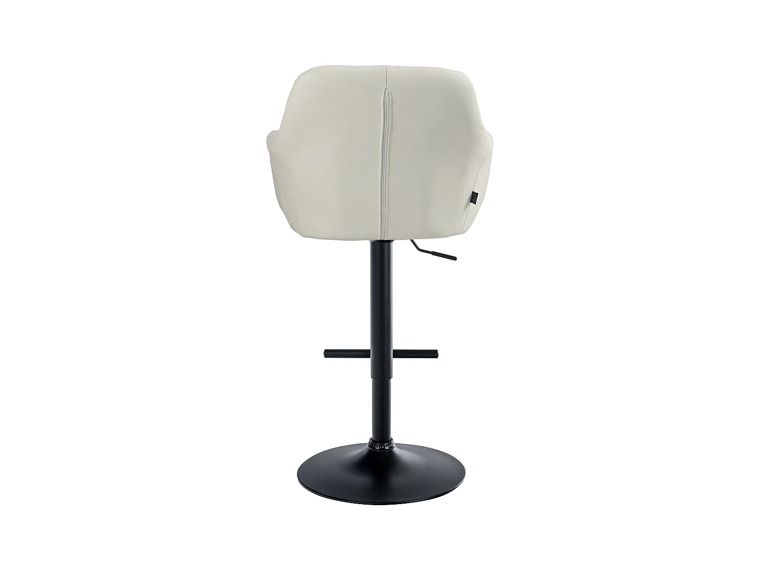Tabouret de bar - Similicuir - Crème - Natoma