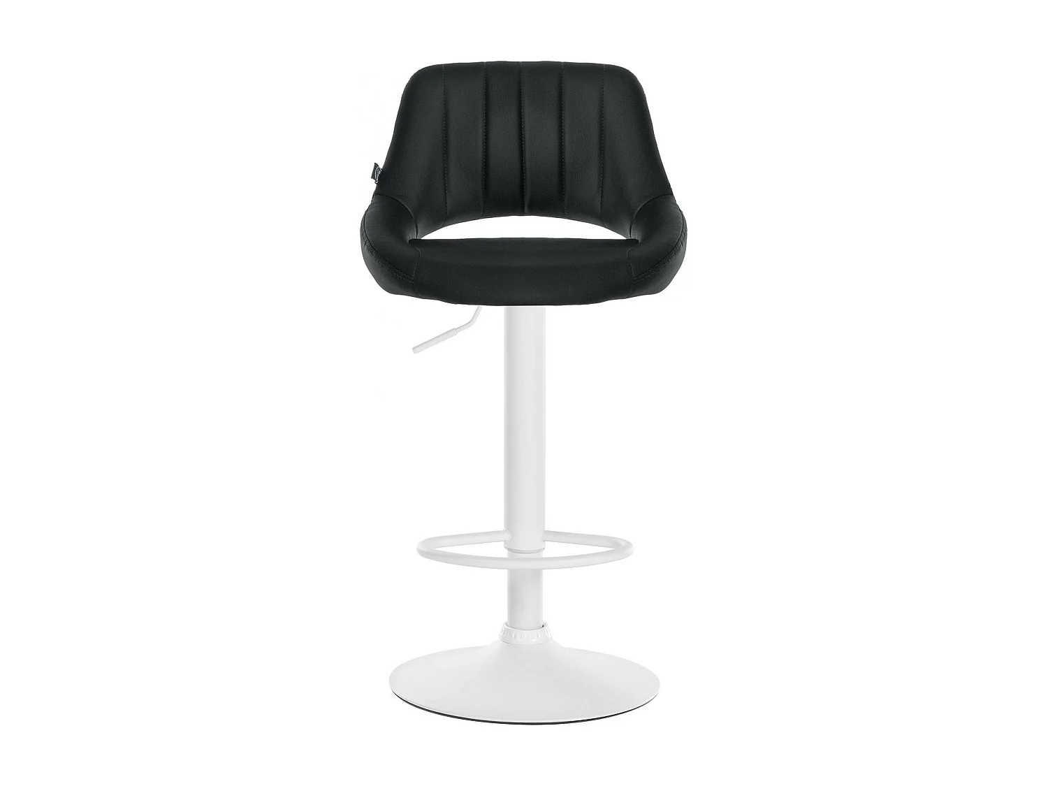 Lot de 2  Tabouret de bar - Similicuir - Noir - Milet