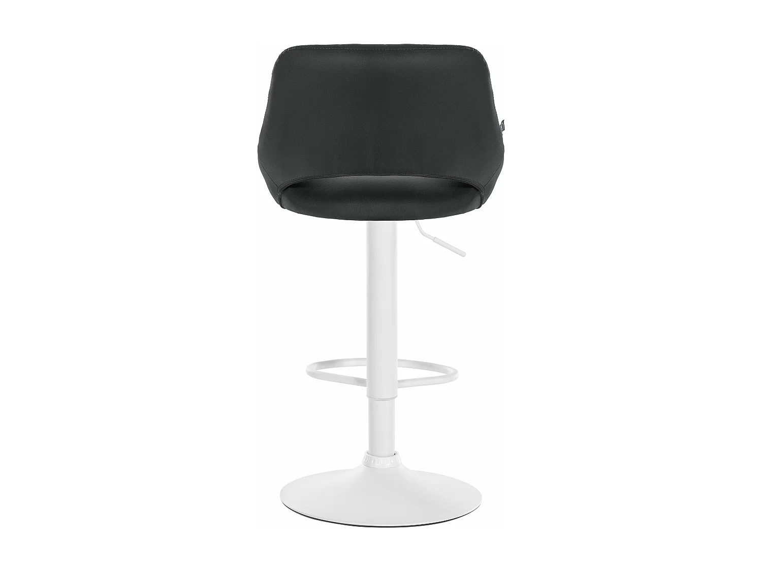 Lot de 2  Tabouret de bar - Similicuir - Noir - Milet