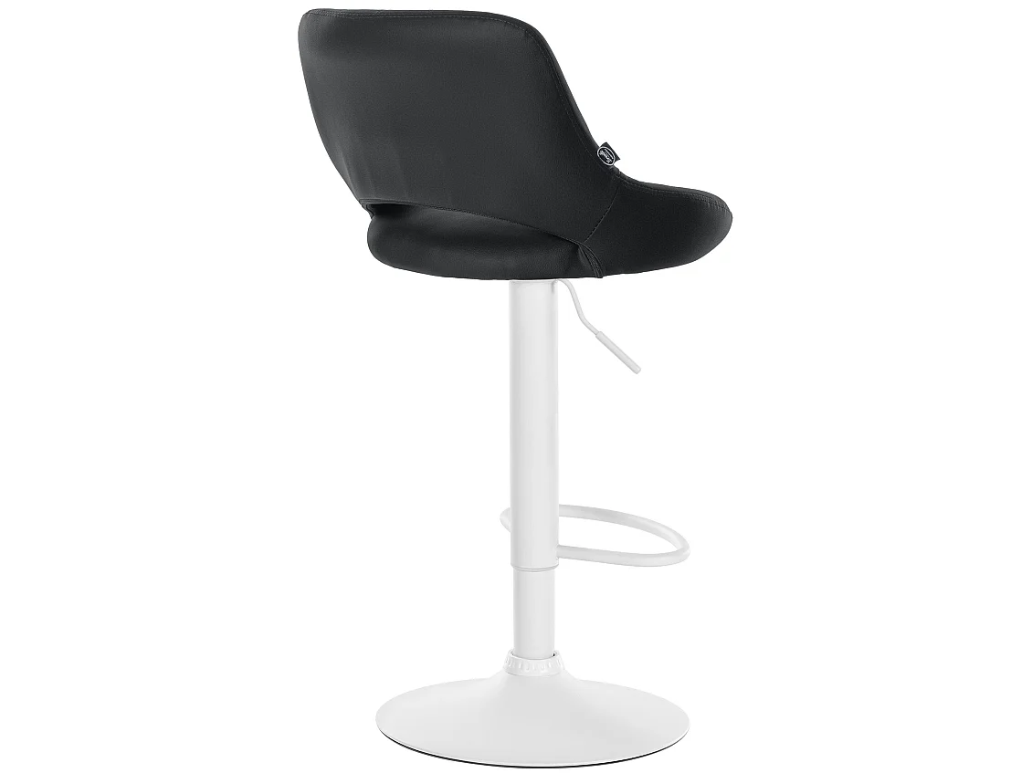 Lot de 2  Tabouret de bar - Similicuir - Noir - Milet