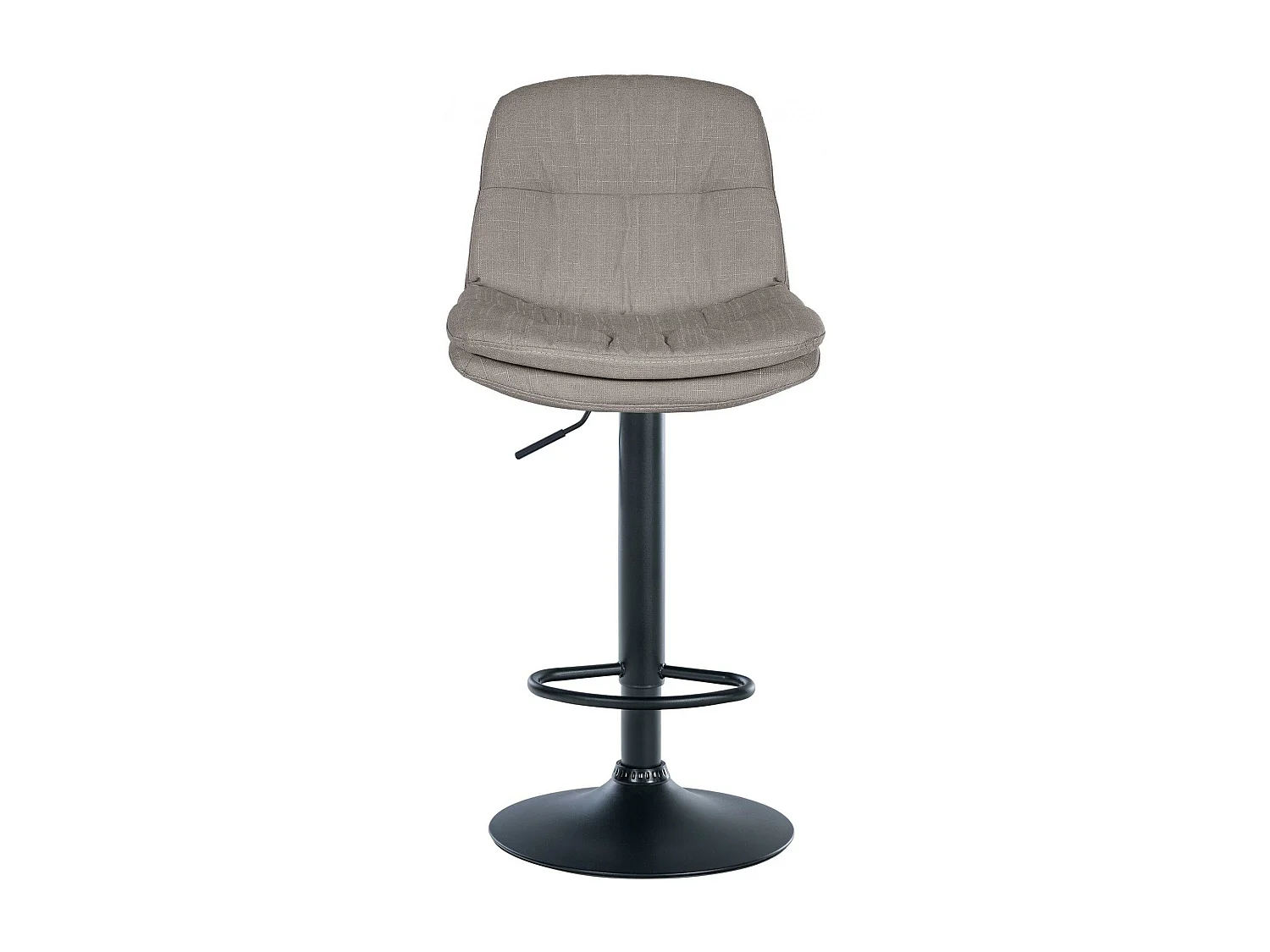 Tabouret de bar - Tissu - Gris - Laurel