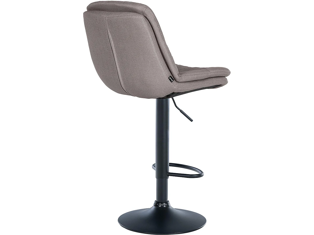 Tabouret de bar - Tissu - Gris - Laurel