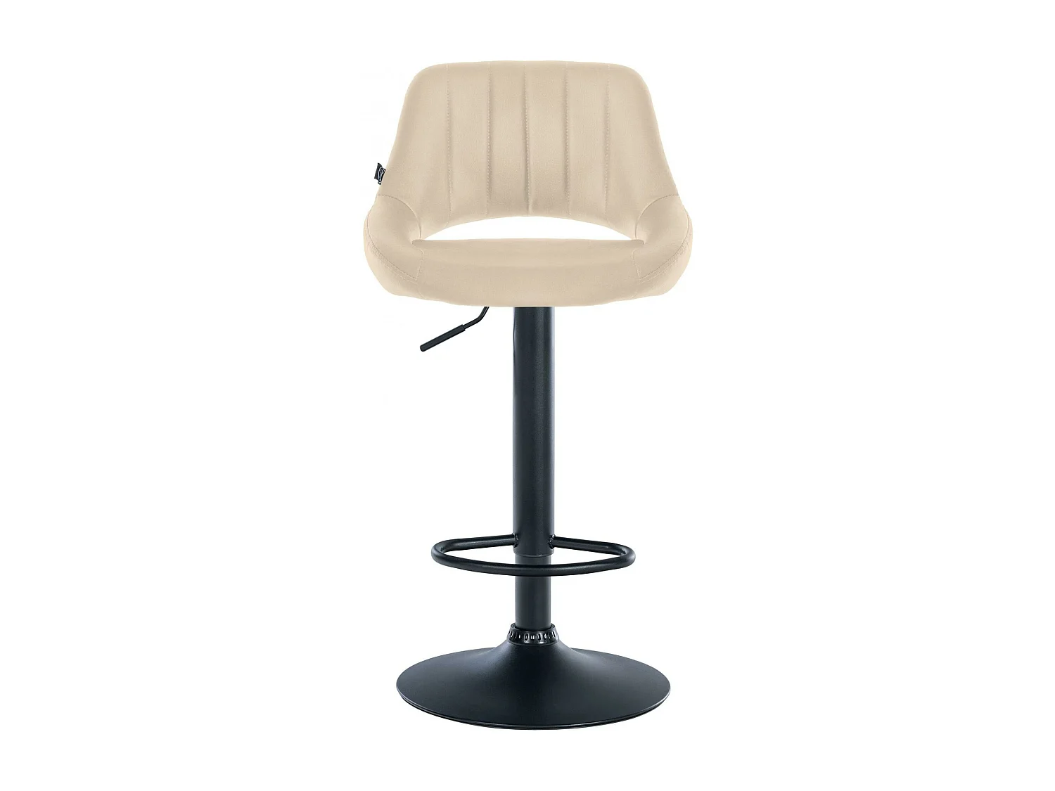 Lot de 2  Tabouret de bar - Similicuir - Crème - Milet
