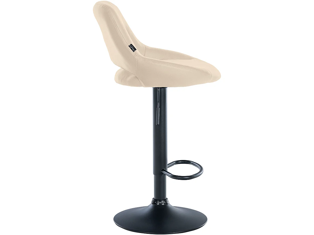 Lot de 2  Tabouret de bar - Similicuir - Crème - Milet