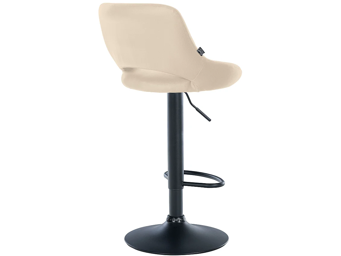 Lot de 2  Tabouret de bar - Similicuir - Crème - Milet
