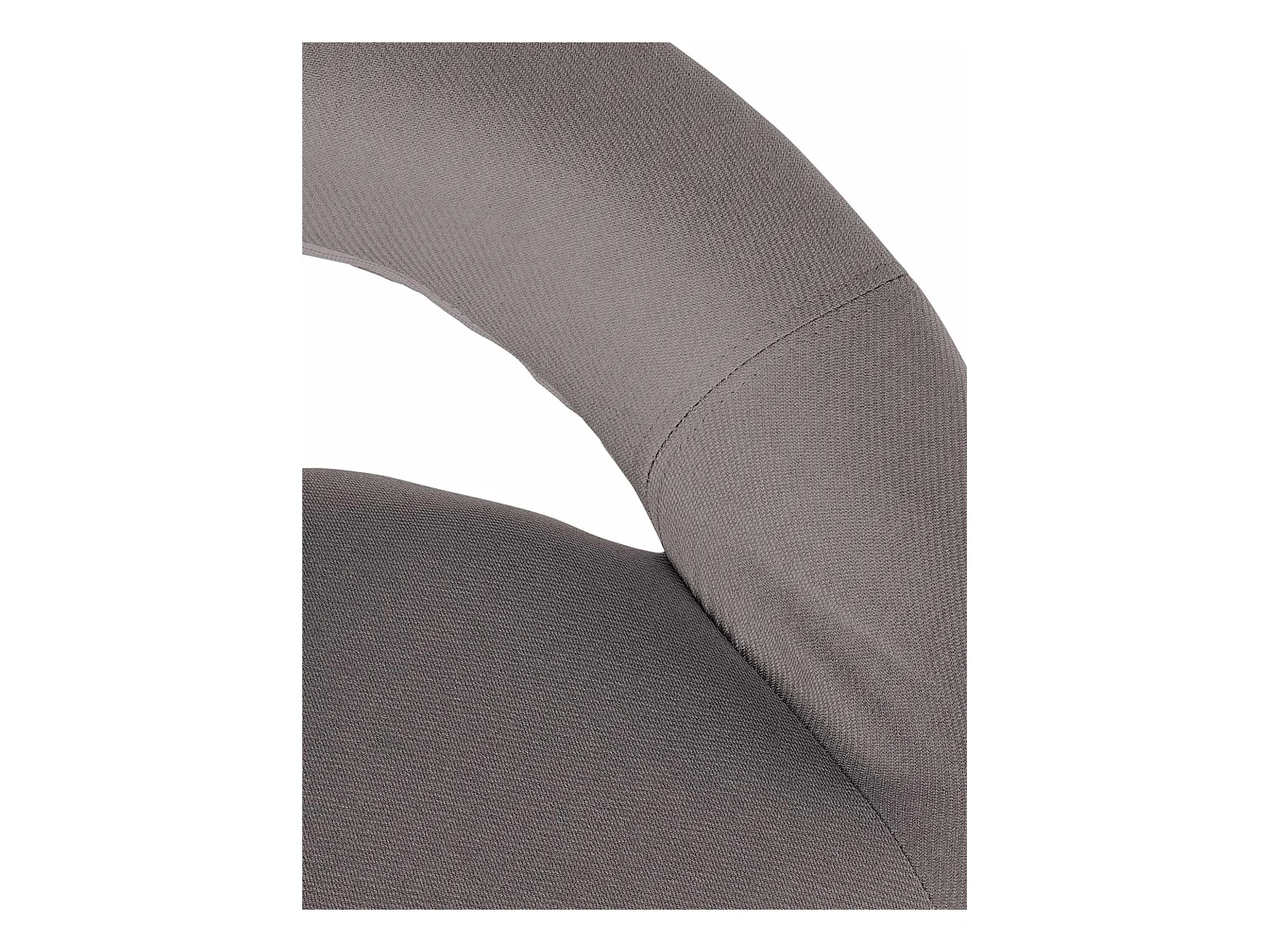 Lot de 2  Tabouret de bar - Tissu & Noir - Gris - Olinda