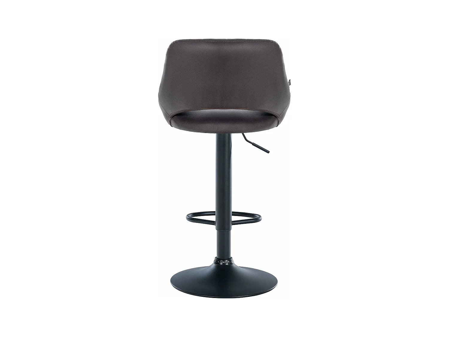 Lot de 2  Tabouret de bar - Similicuir - Marron - Milet