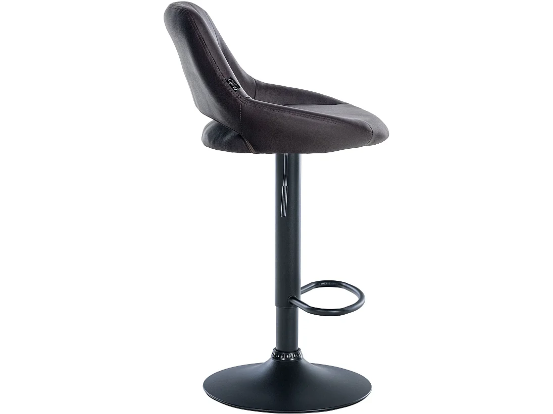 Lot de 2  Tabouret de bar - Similicuir - Marron - Milet