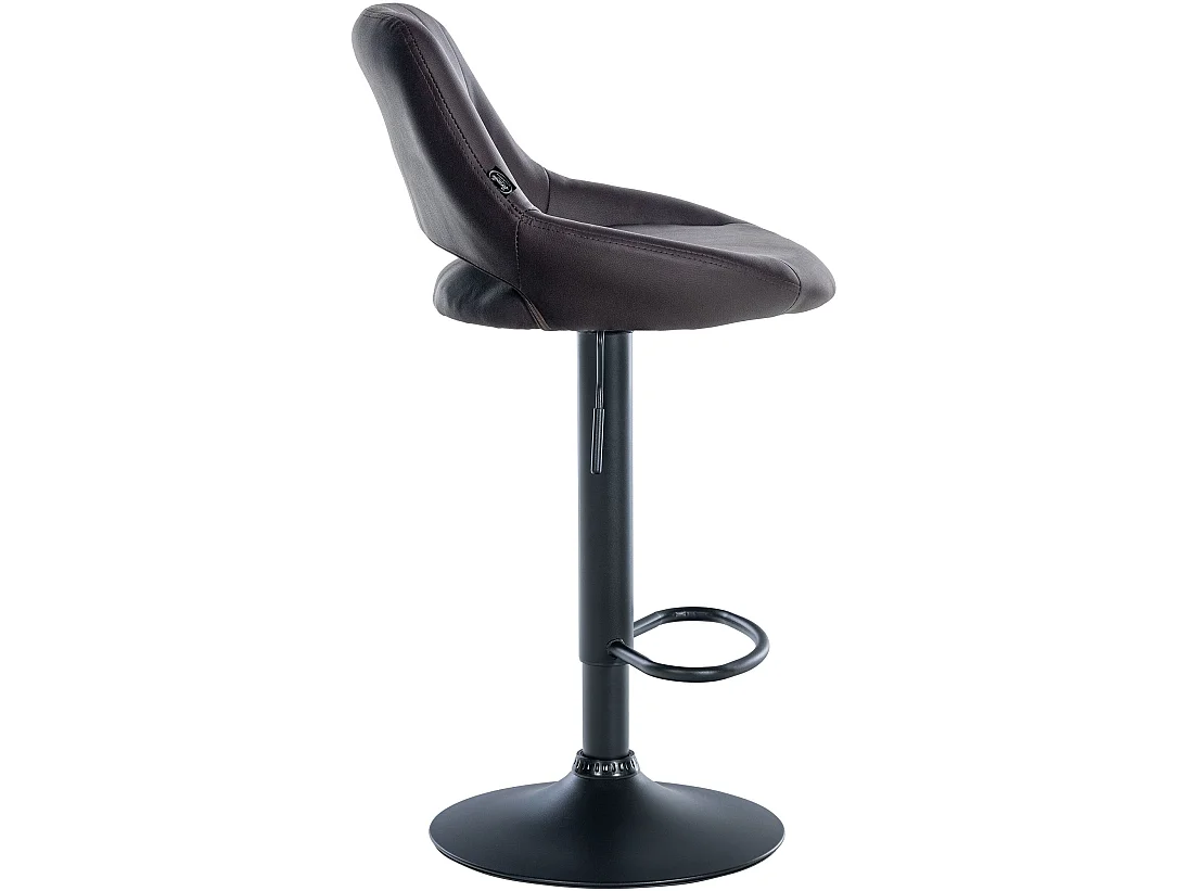 Lot de 2  Tabouret de bar - Similicuir - Marron - Milet