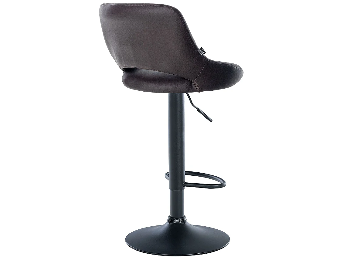 Lot de 2  Tabouret de bar - Similicuir - Marron - Milet