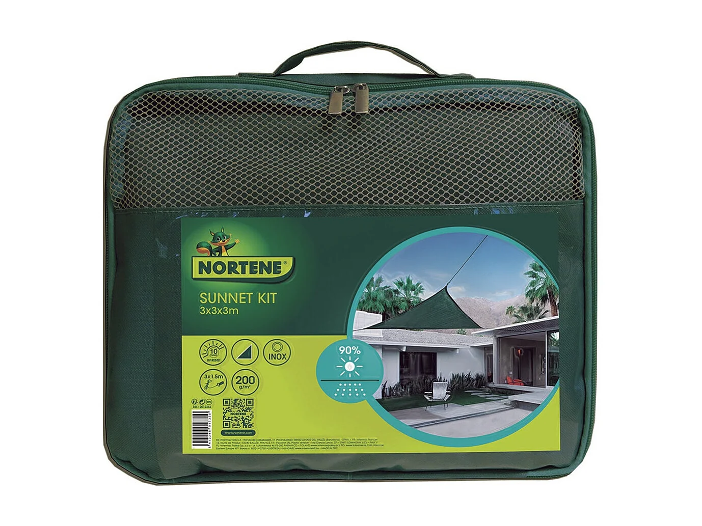 Malla de sombreo sun-net verde nortene 2X100 M