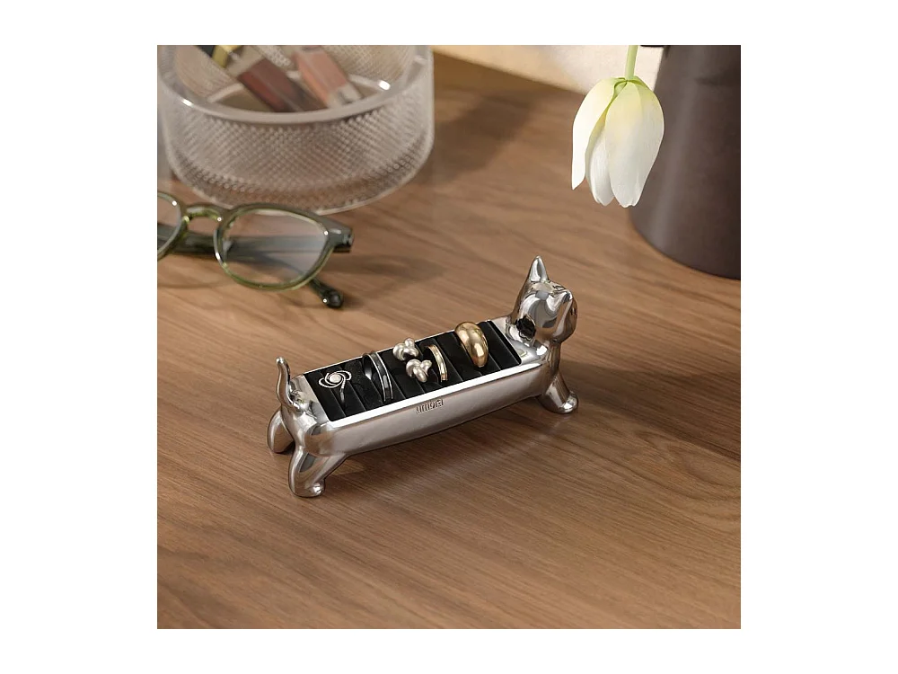 Porte-bagues en zinc en forme d'animaux Chat