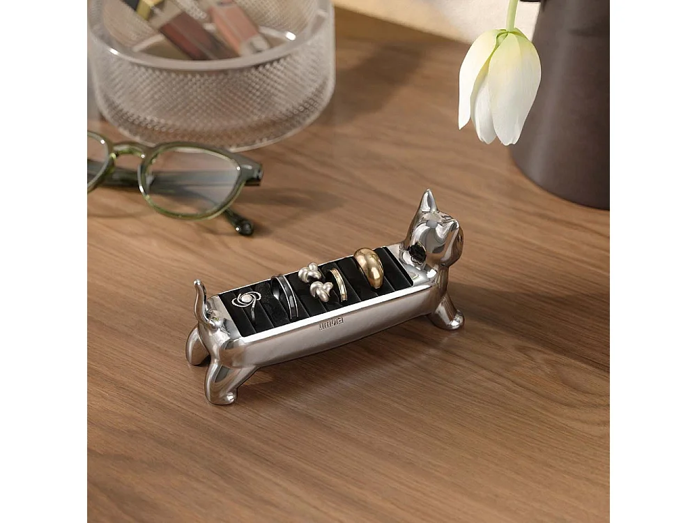 Porte-bagues en zinc en forme d'animaux Chat