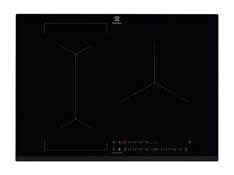 Electrolux Table de cuisson induction 71cm 3 feux noir - EIV 73342
