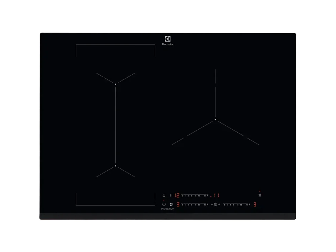 Electrolux Table de cuisson induction 71cm 3 feux noir - EIV 73342