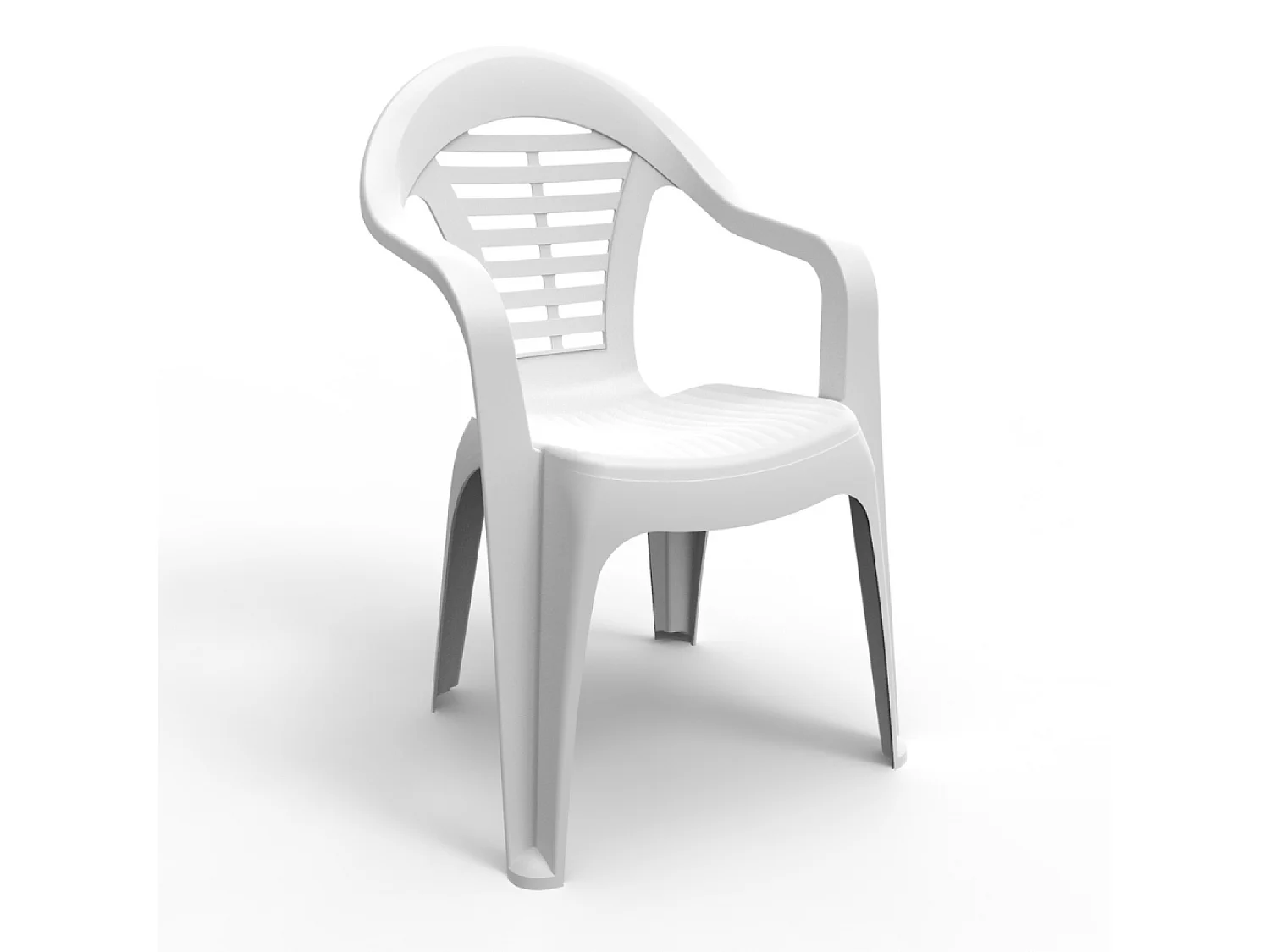 Chaise de jardin blanche en résine SILLA