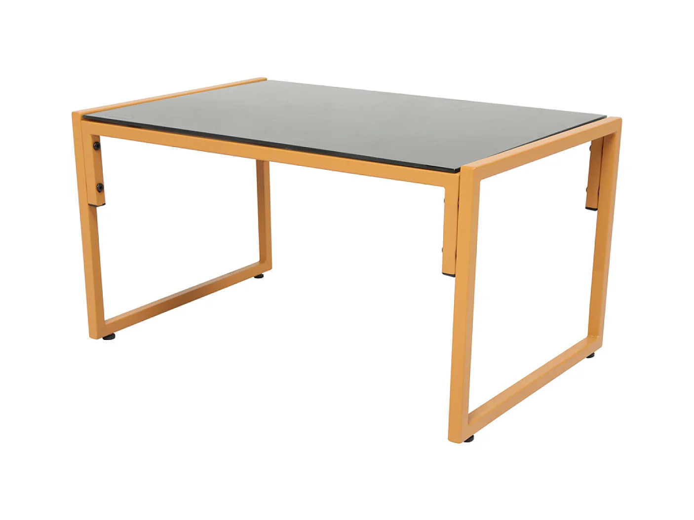 Salon de jardin 4 places effet rotin coussins gris clair TURINI