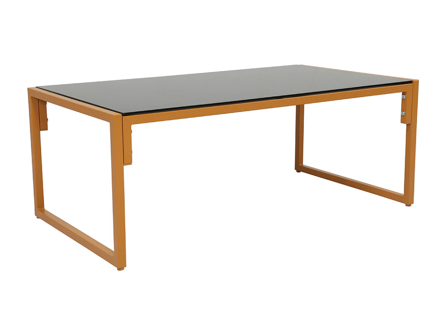 Salon de jardin 5 places contemporain marron et coussins beiges RABAT