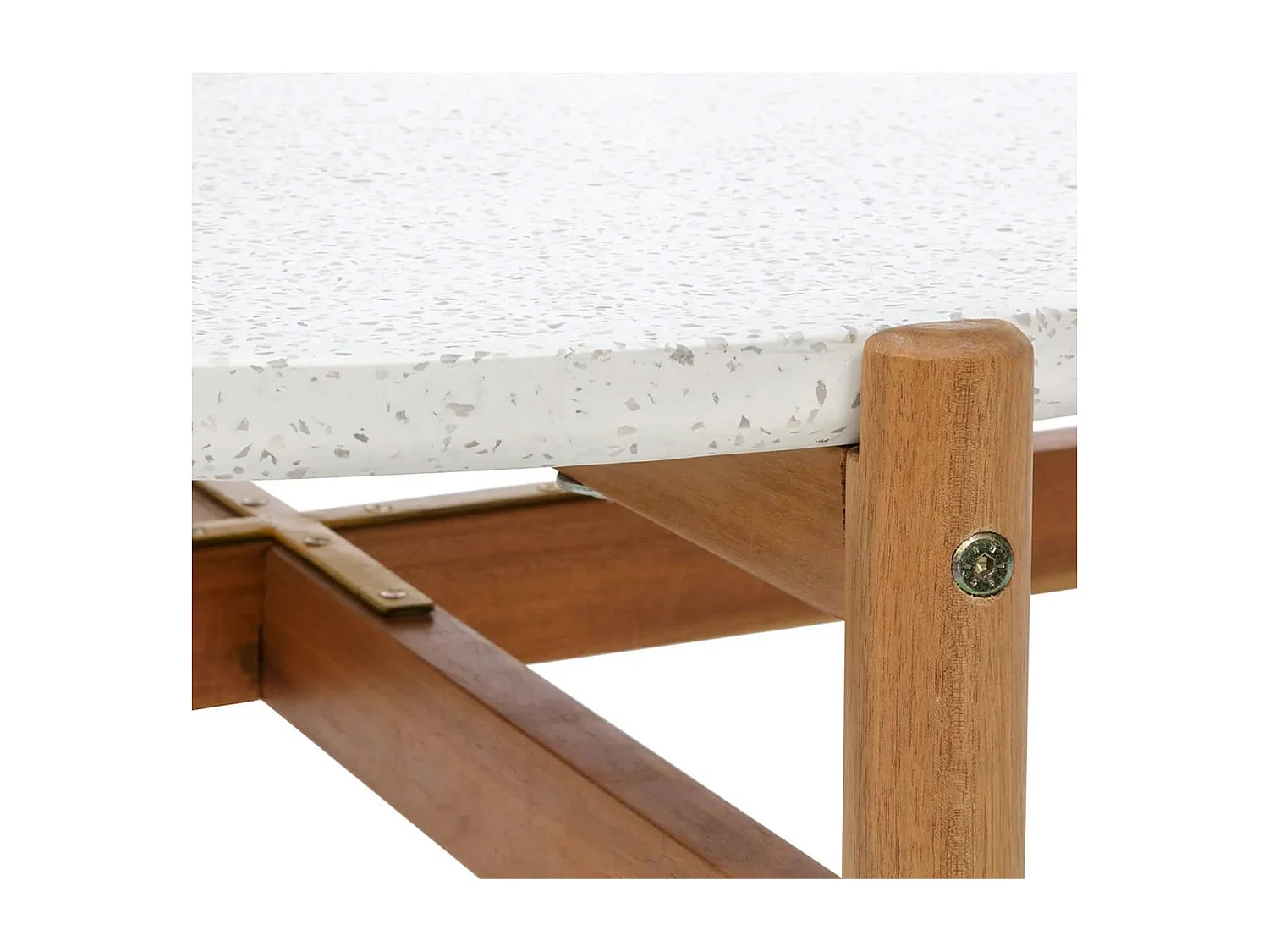 LORIENA - Fauteuil de Jardin en Acacia et Corde Beige avec Coussins