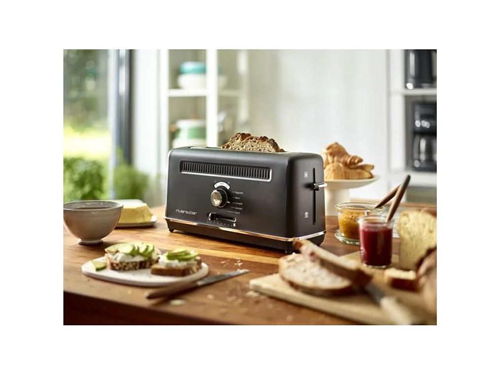 Riviera & Bar Grille-pains 1 fente 1010w noir satin - QGP669