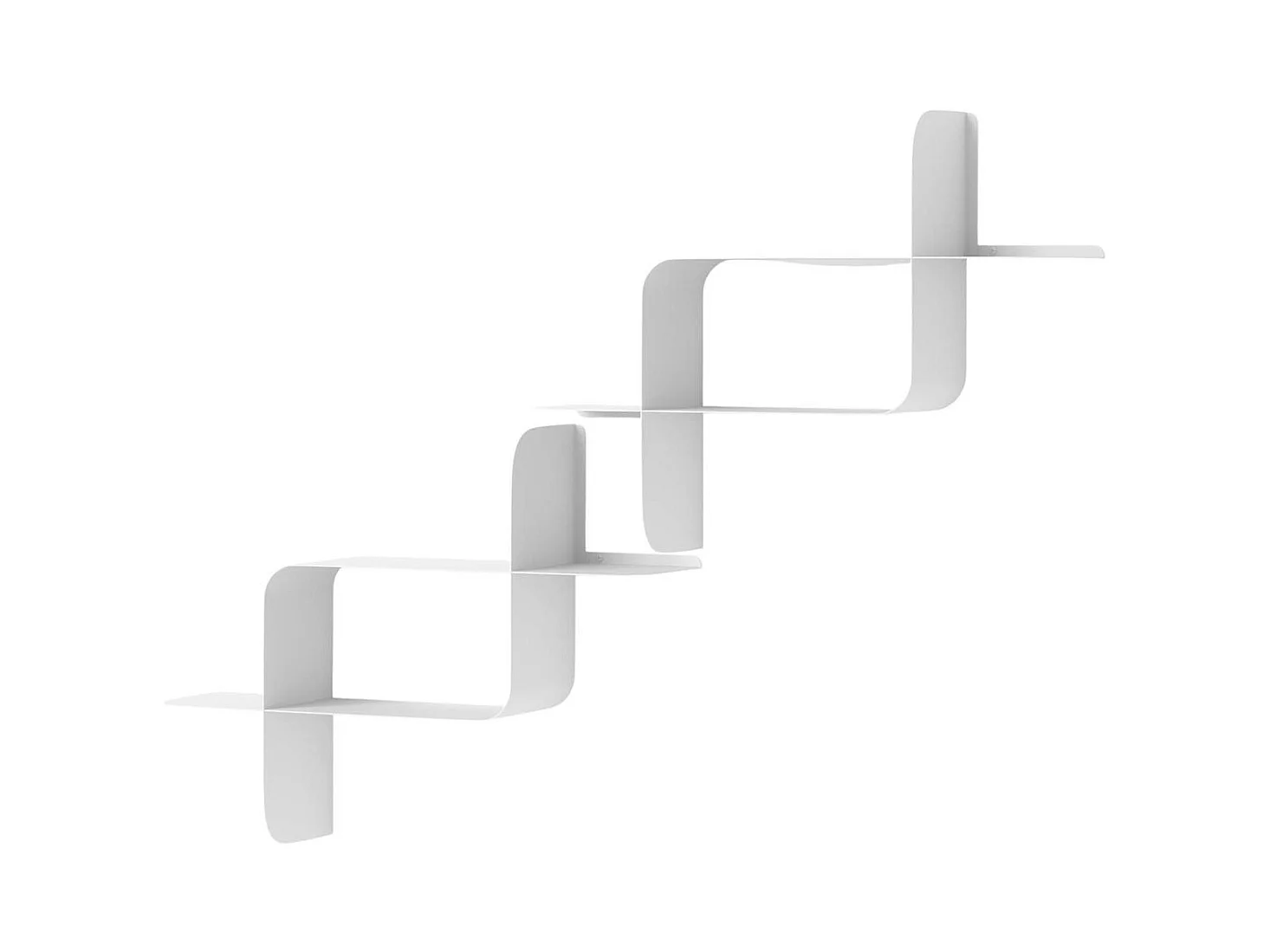 Lot de 2 étagères murales en métal Montage