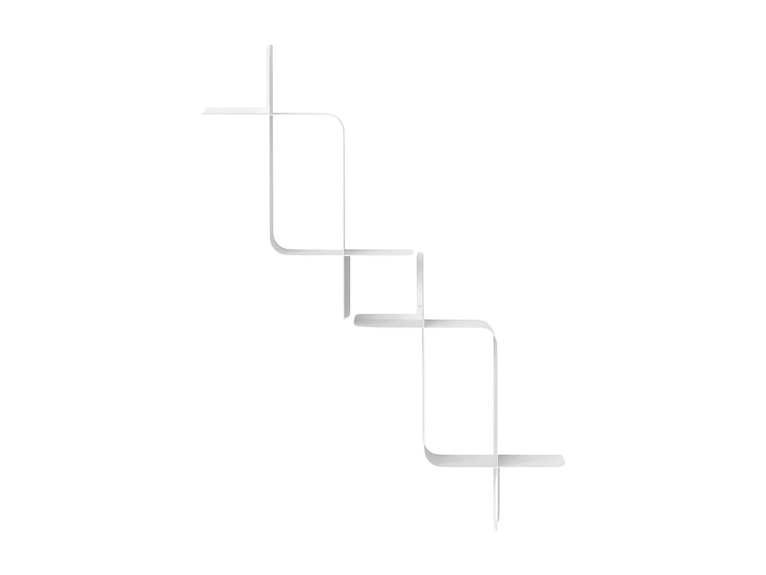 Lot de 2 étagères murales en métal Montage