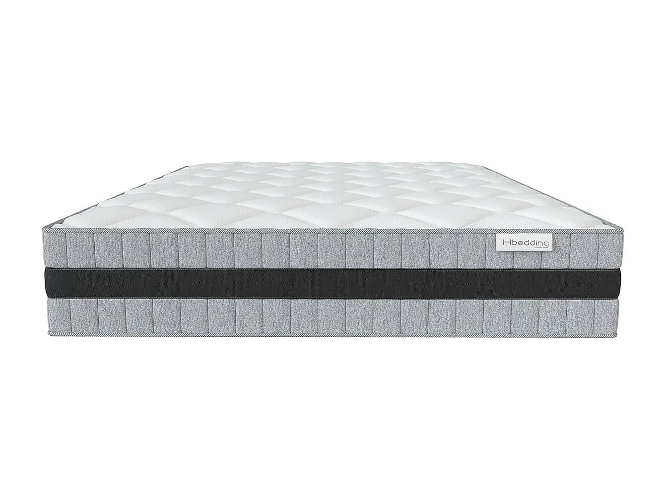 Matelas mémoire de forme 90x190 Memo Luxe Hbedding - Mousse ergonomique haute densité et Visco-élastique