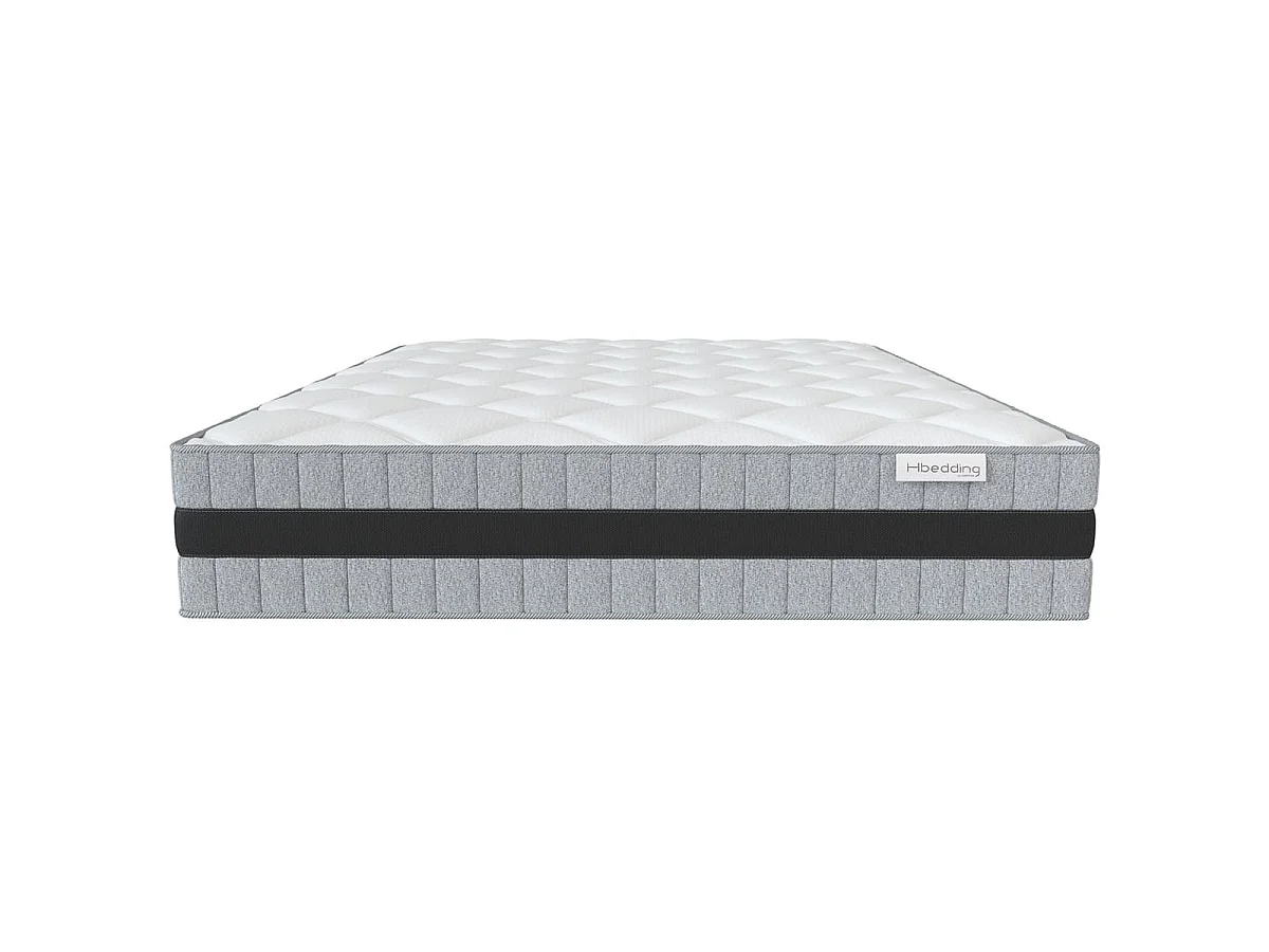 Matelas mémoire de forme 90x190 Memo Luxe Hbedding - Mousse ergonomique haute densité et Visco-élastique