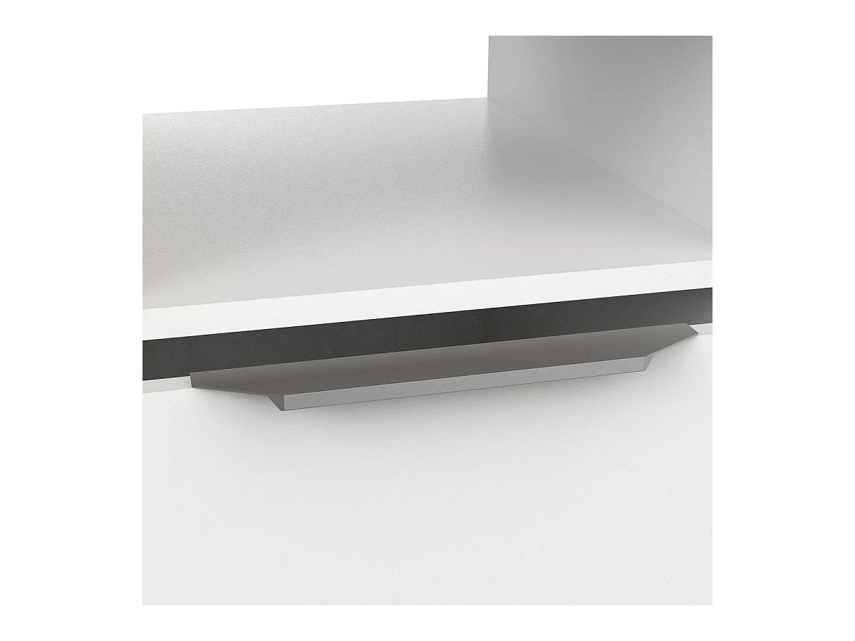 Secretária AMBIHOME ESSENCE - Branco/Carvalho, C116xP45xA77cm