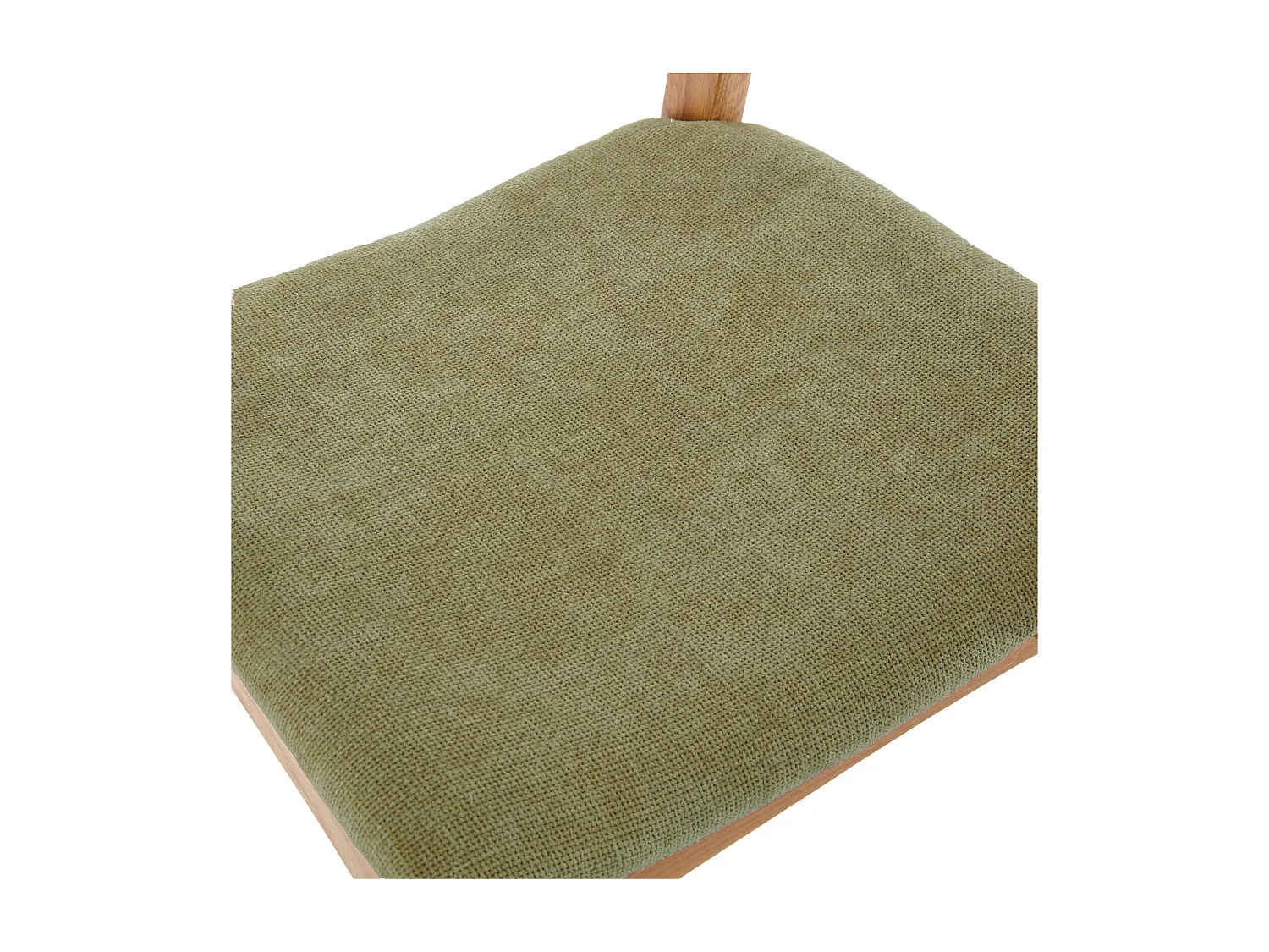 TINA-Sedia in rovere massello e tessuto Bliss Verde (x2)