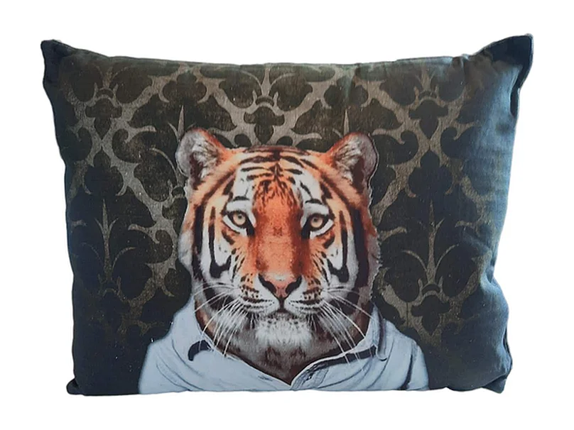 Coussins décoratifs Furnilux - Noir/Brun 45x35 cm - Lot de 2