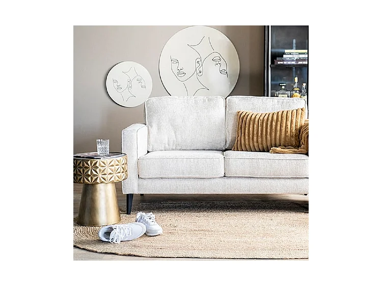 Wanddecoratie Furnilux - Grijs 45x45 cm - Abstract Design