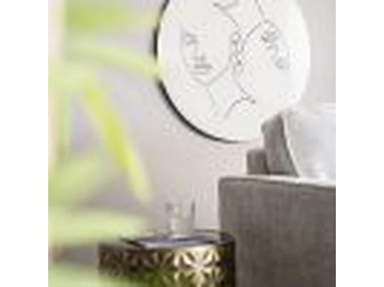 Wanddecoratie Furnilux - Grijs 45x45 cm - Abstract Design