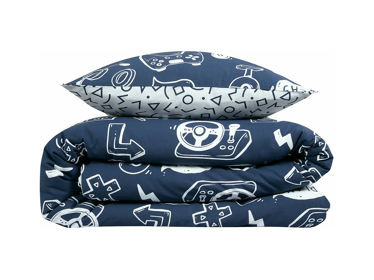 Parure de lit jeux vidéos en coton 140x200cm