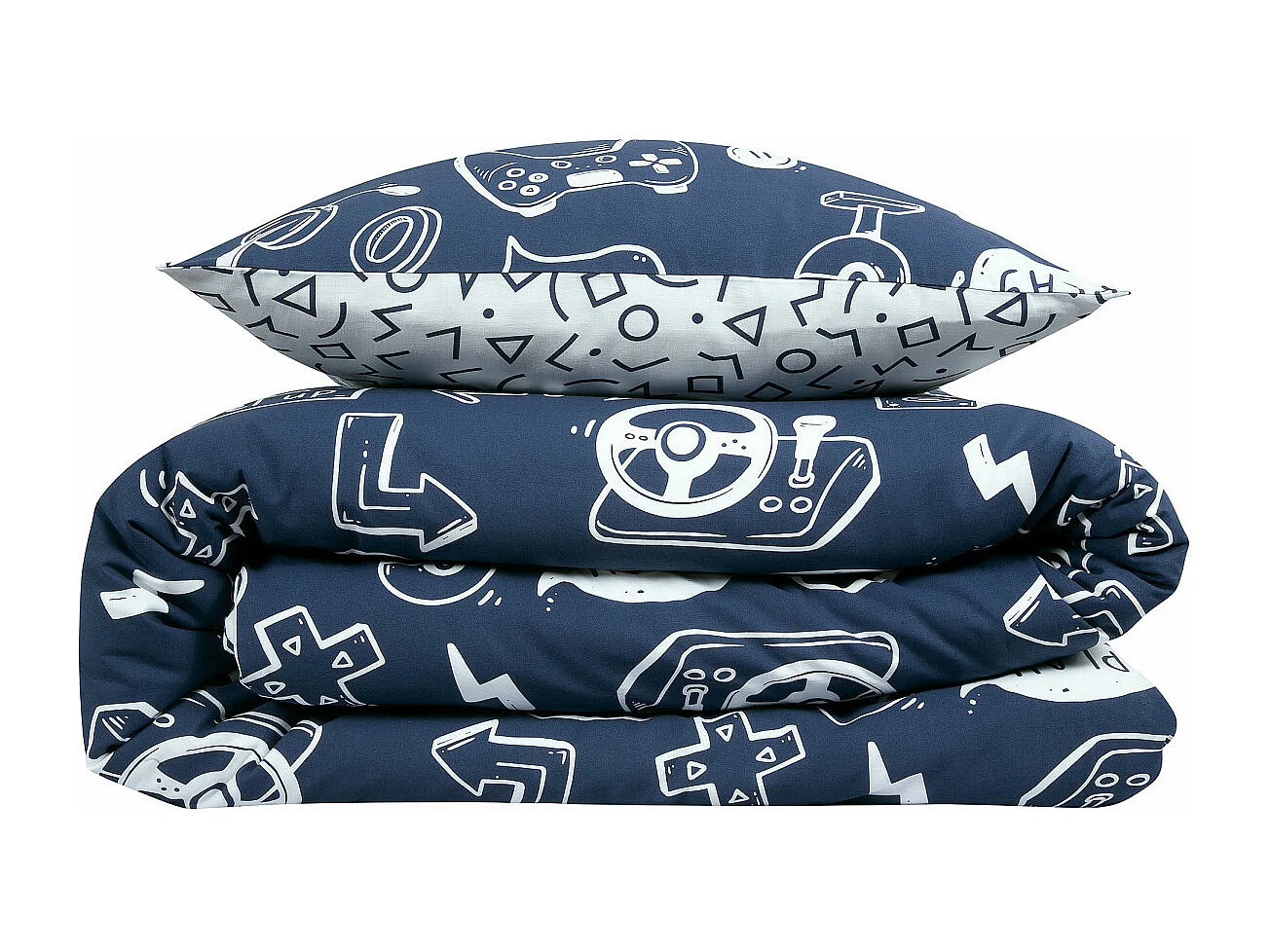 Parure de lit jeux vidéos en coton 140x200cm