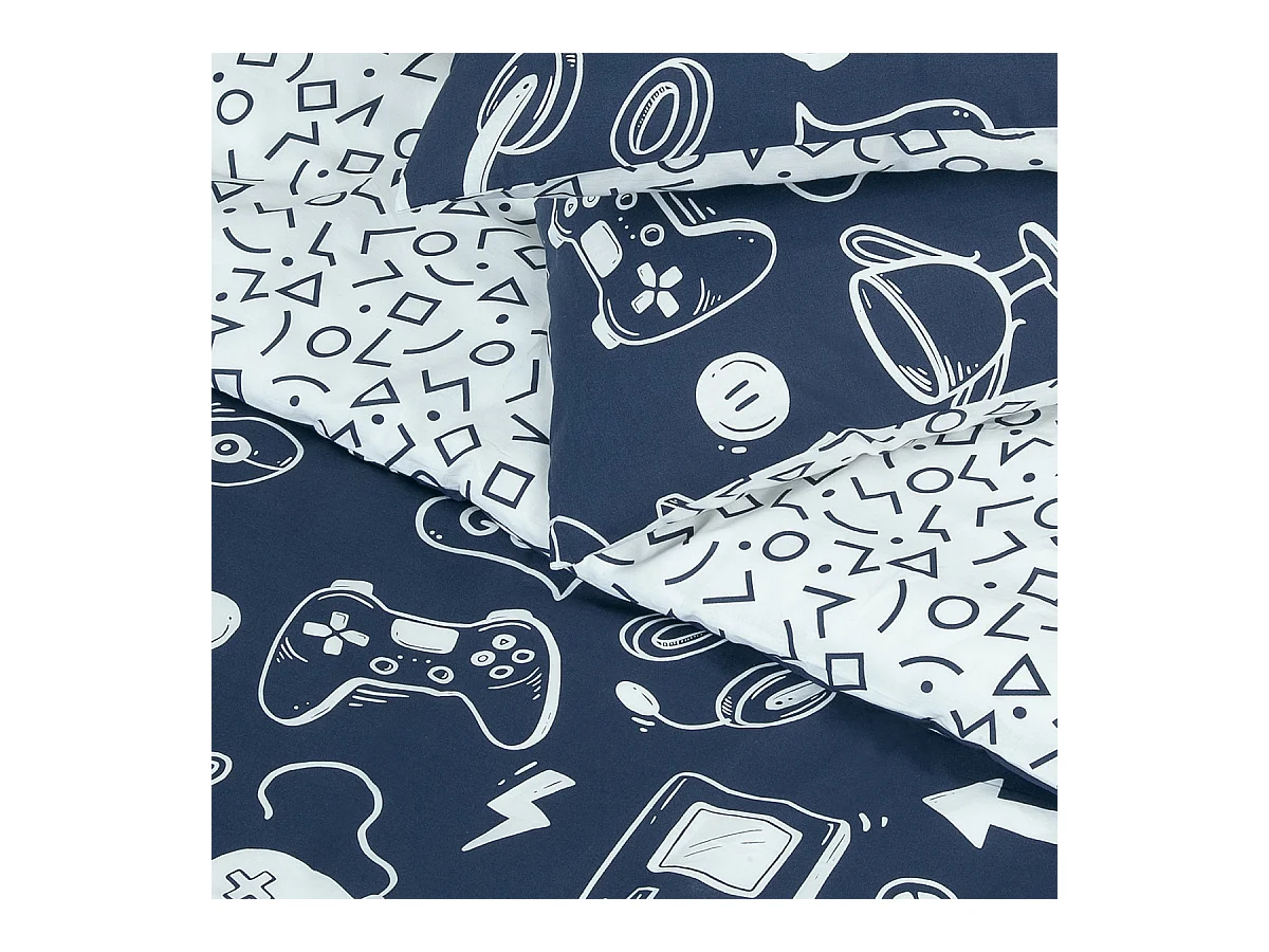 Parure de lit jeux vidéos en coton 200x200cm