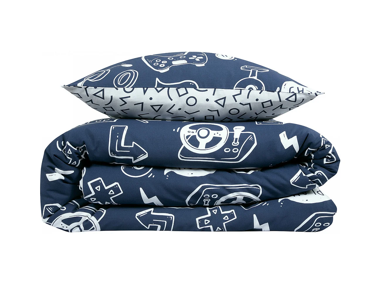 Parure de lit jeux vidéos en coton 200x200cm