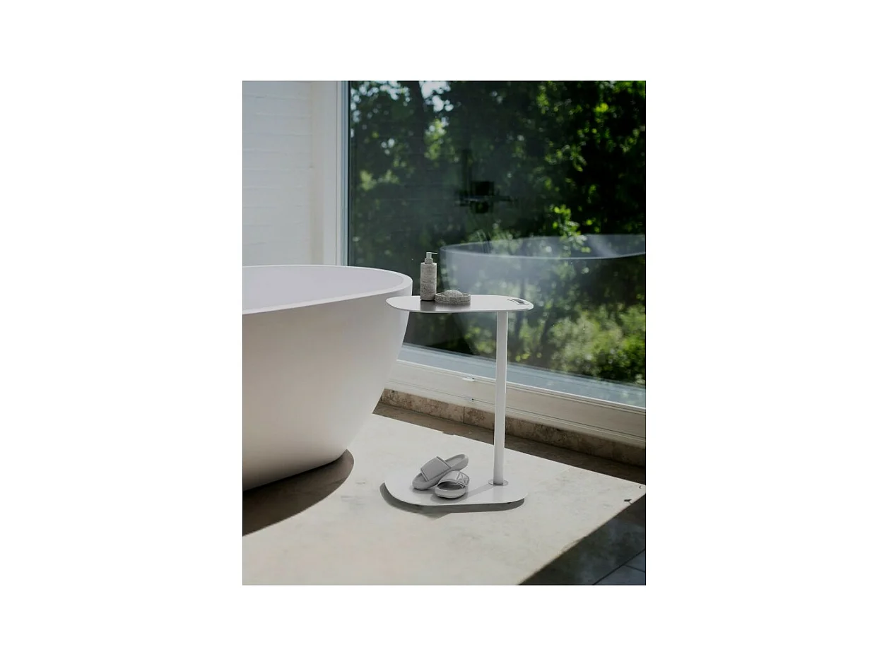 Table d'appoint à roulettes EVI : design scandinave, robuste, pratique et fonctionnelle