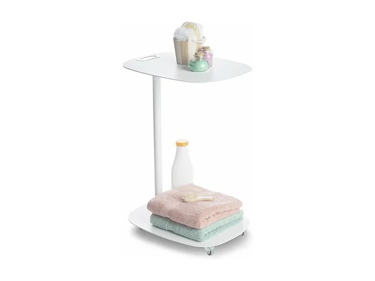 Table d'appoint à roulettes EVI : design scandinave, robuste, pratique et fonctionnelle