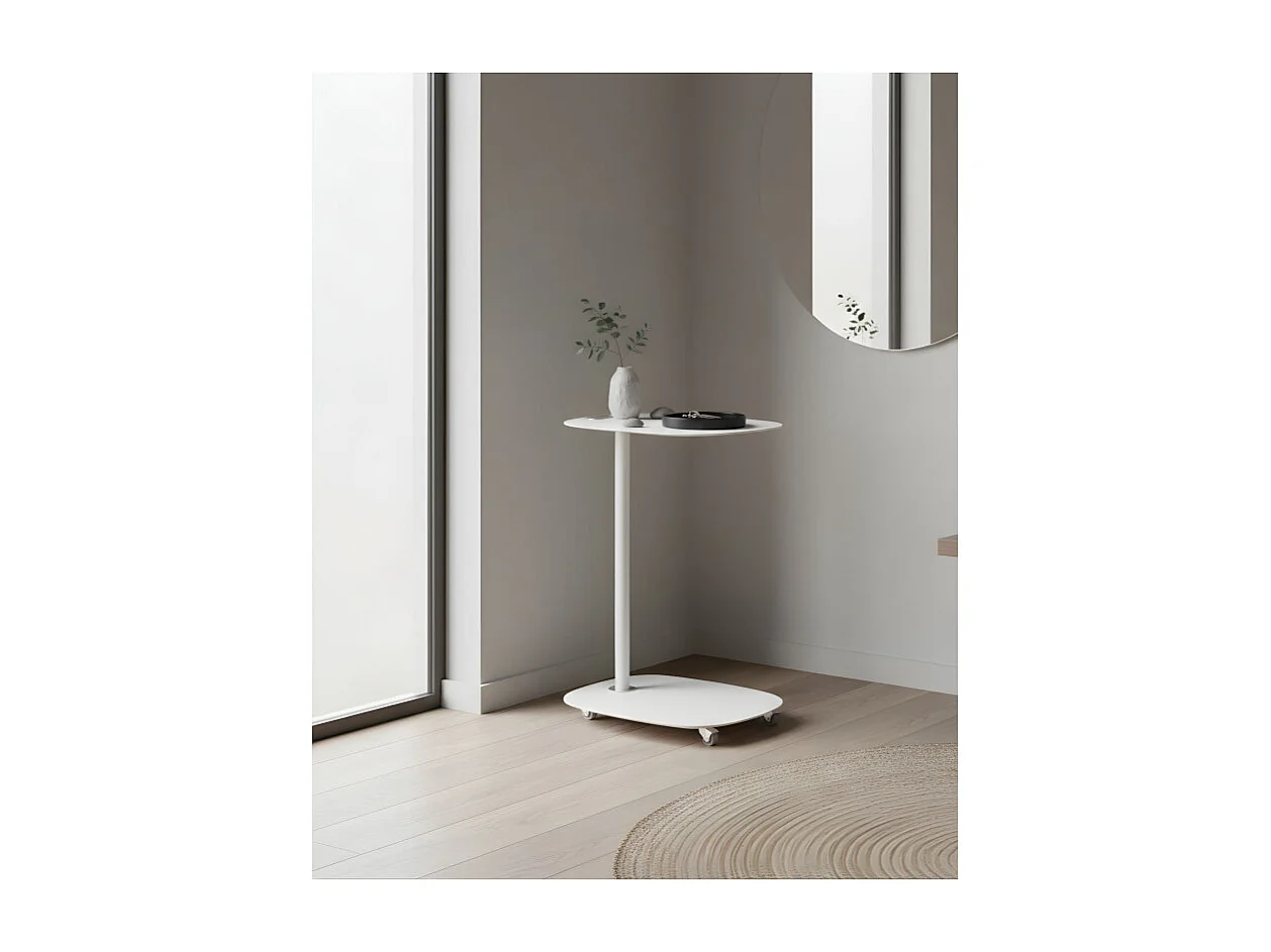 Beistelltisch mit Rollen EVI - skandinavisches Design, kompakt, praktisch und funktional