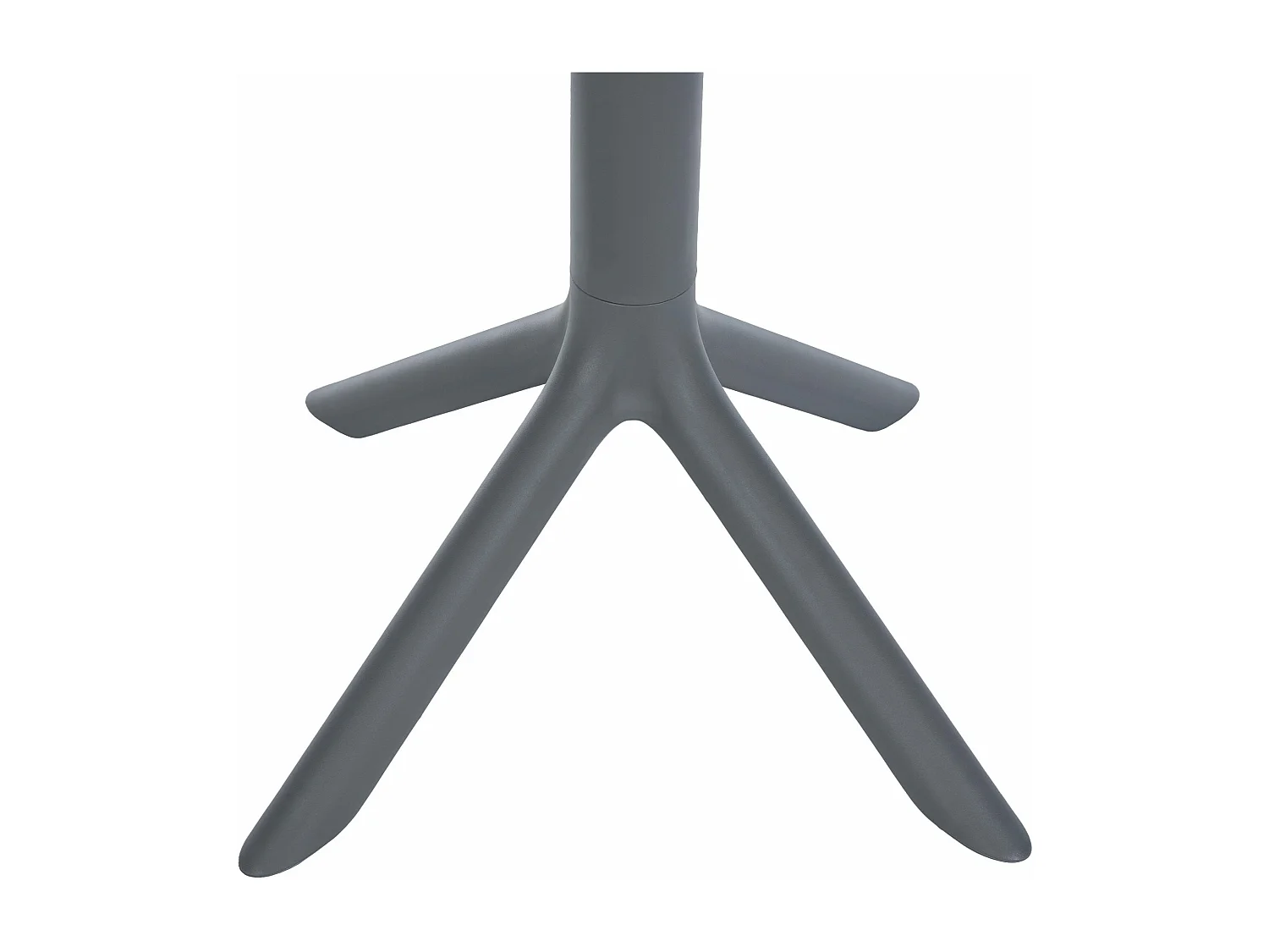 Table d'appoint de jardin - rond - Plastique - Anthracite - Lacota