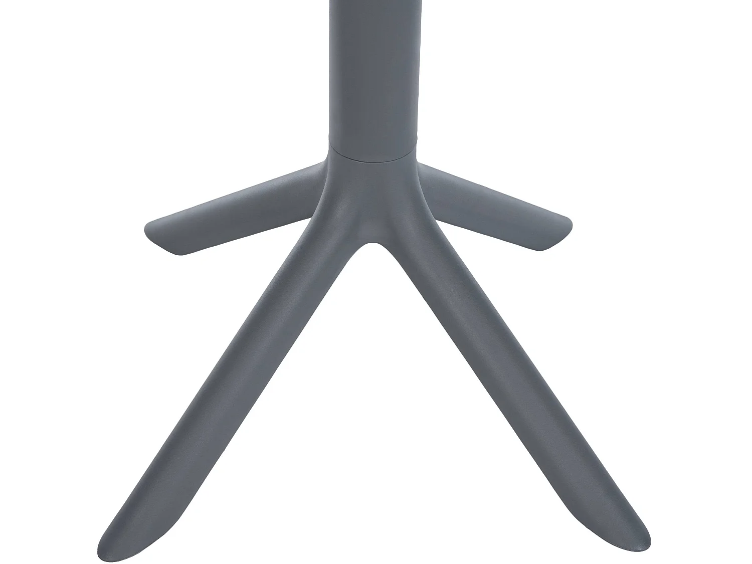Table d'appoint de jardin - rond - Plastique - Anthracite - Lacota
